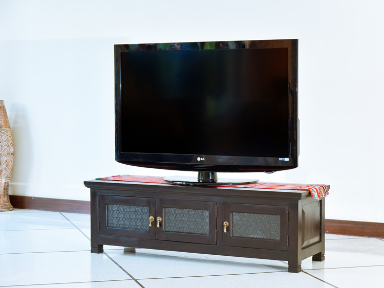 訳あり】バリ島チークテレビボードW155×D40×H38cm通常110,000-