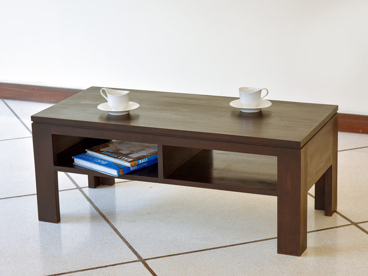 チーク材を贅沢に使ったローテーブル 収納が付いててとっても便利 アジアン家具 バリ家具